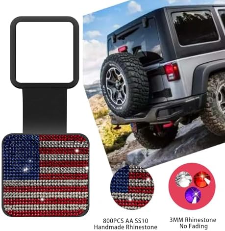 Bling Trailer Hitch Cover with Multicolour - Image 4