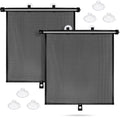 Sfee Car Window Shades for Baby-2 Pack Retractable Side Window Car Sun Shade by Sfee