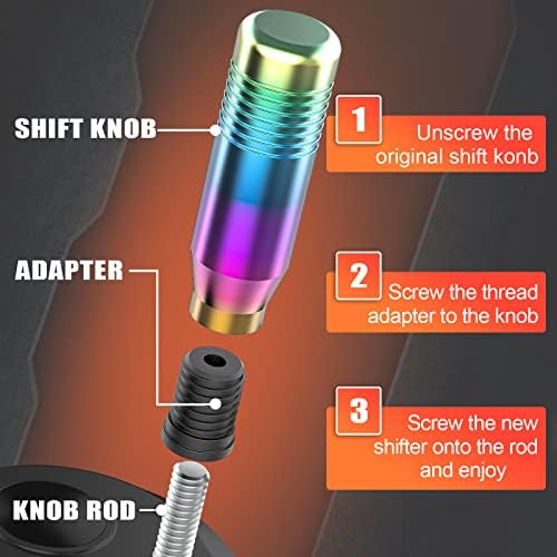 aikeec Gear Shifter Knobs with Adapter Compatible with Logitech G27 G29 G920 - Image 2