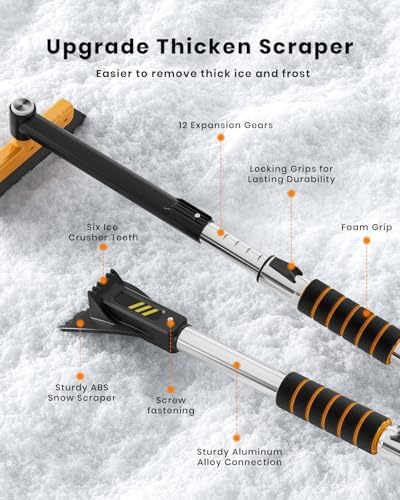 helloleiboo 43.7" Extendable Ice Scrapers - Image 4