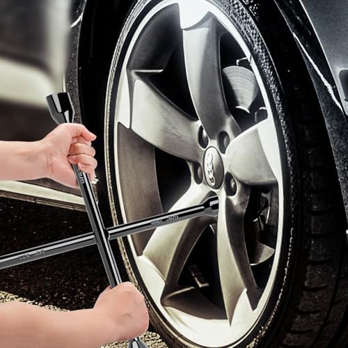 CARTMAN 14 Inch Heavy Duty 4 Way Universal Cross Lug Wrench Tire Iron - Image 5