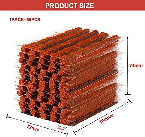 60 Pcs Tire Plugs Repair, Tire Repair Gum - Image 2
