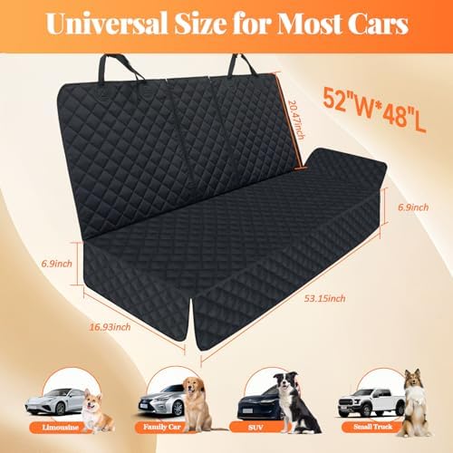 JSTHT Dog Seat Cover, 100% Waterproof Bench Seat Cover Protector Scratch Proof - Image 2