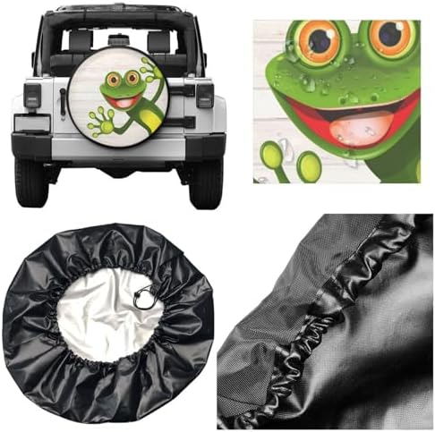 Funny Green Frog Spare Tire Cover - Image 2