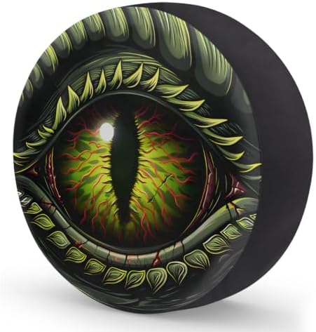Dragon Eyes Green Spare Tire Cover Dust-Proof Wheel Protector - Image 2