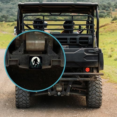Hitch Cover Fits for 2 Inch Hitch Sasquatch in Moonlit Woods Towing Hitch Plug - Image 5