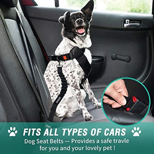 COOYOO Dog Seat Belt, Retractable Dog Car Harness Seat Belt - Image 2