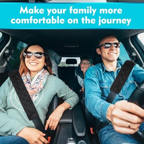 Tatuo 4 Pack Seat Belt Cover Extra Long Soft Pad - Image 6