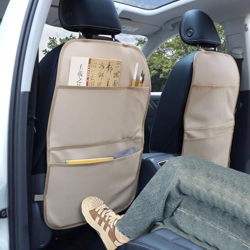 Kick Mat Back Seat Protector Waterproof Leather Car Seat Back Organizers Cover - Image 2