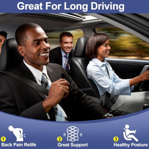 BYMECOST Lumbar Support Pillow for Car, Memory Foam Car Back Cushion - Image 3