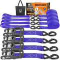 Retractable Ratchet Straps 4 Pack, 5208LBS Break Strength by Unknown