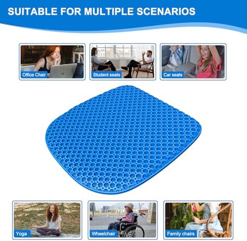 Large Gel Seat Cushion for Long Sitting - Image 4