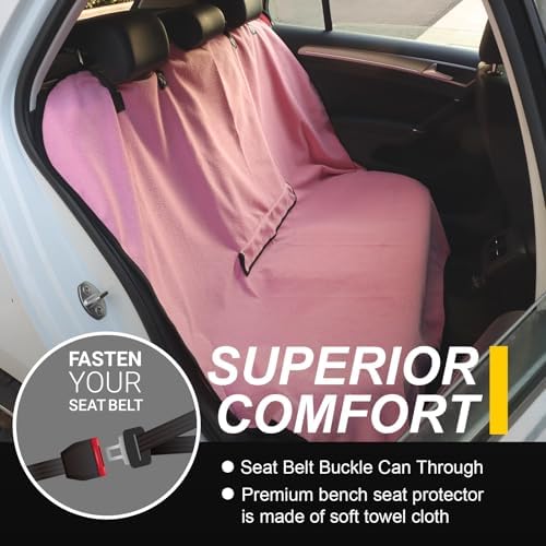 Back Seat Cover for Car Trucks Van SUV Jeep, Waterproof Rear Bench Towel Seat - Image 2