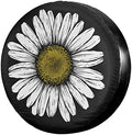 Daisy Flower Spare Tire Cover Dust-Proof Wheel Tire Cover Fit Trailer, SUV and by Foruidea