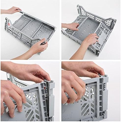 2 x AY-KASA - Midi-Box Collapsible Storage Bin Container Basket Tote, Folding - Image 7