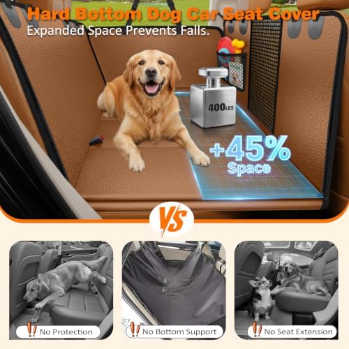 URPOWER PU Leather Hard Bottom Dog Seat Cover - Image 2