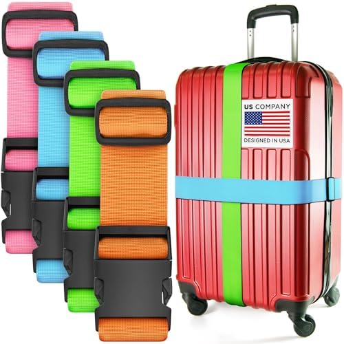Luggage Straps for Suitcases by BlueCosto