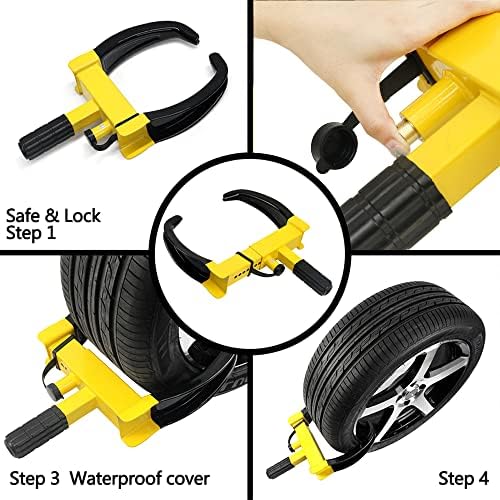 KAYCENTOP Universal Wheel Lock Clamp Anti Theft Trailer Locks Fit Most Vehicles - Image 6