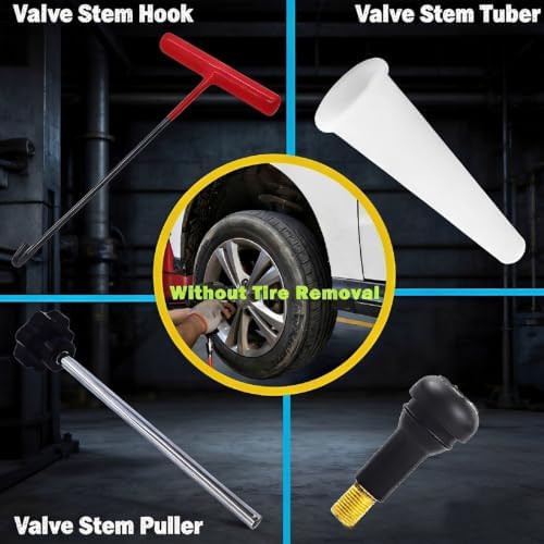 Tire Valve Stem Removal Replacement Tool Kit, Without Removing Tire - Image 3