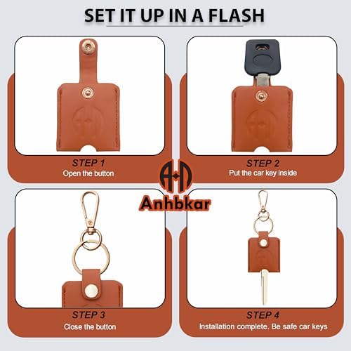 Leather Key Cover for Broken Car Key Loop Replacement - Image 3