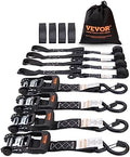 VEVOR Ratchet Tie Down Straps, 5208lbs Break Strength, 1.6" x 8' Heavy Duty by VEVOR