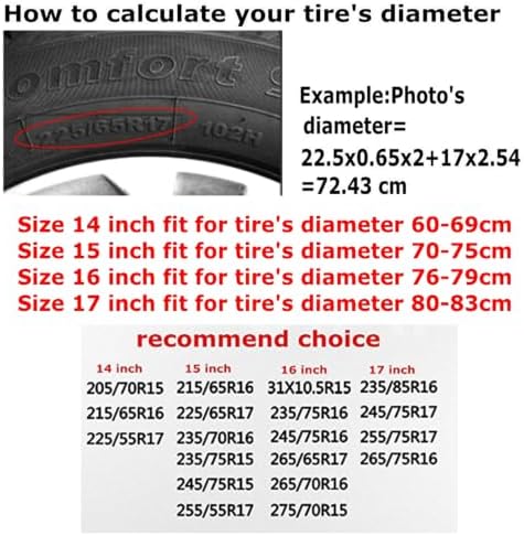 Portuguese Flag Spare Tire Cover, Universal Waterproof & Dustproof Wheel - Image 6