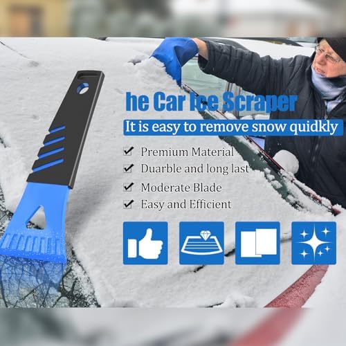 Frienda Ice Scraper for Car Windshield Plastic Snow Frost Ice Removal Tools for - Image 4