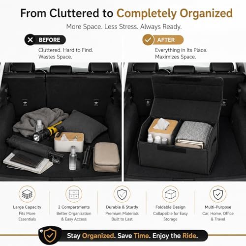 Car Trunk Organizer, Foldable Cargo Storage Box - Image 7