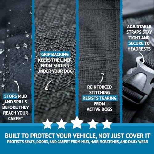 Bulldogology SUV Cargo Liner for Dogs 55"x82" Heavy Duty Pet Trunk Cargo Cover - Image 5