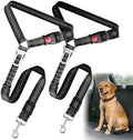2-Pack Dog Car Seat Belt, 3-in-1 Headrest-Mounted Dog Seatbelt by Frskcssd