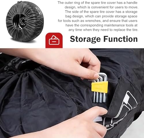 Car Spare Tire Cover, Anti-scratch Waterproof Wheel Protector - Image 3
