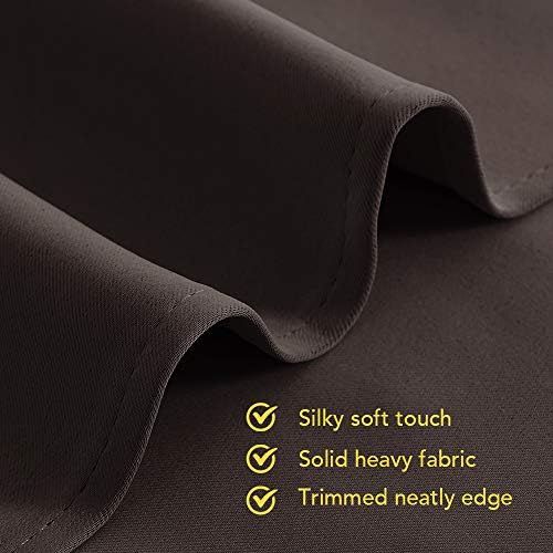 NICETOWN Blackout Curtain Panels, 1 Pair, 34 x 63-inch, Toffee Brown - Image 6