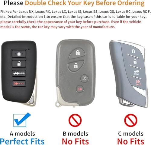 Car Key Fob Case, for lexus key sets RX300, ES200 ES300h, CT200h lx570 Series - Image 3