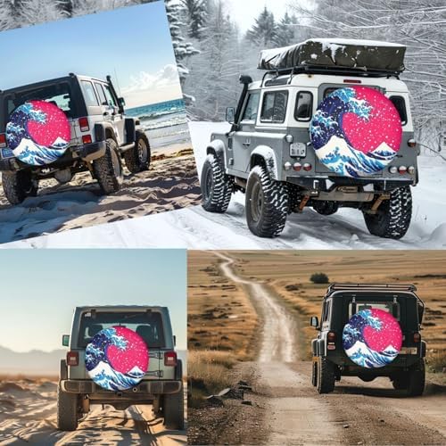Japanese Wave Anime Spare Tire Cover - Image 7