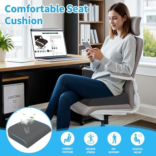 TranquilRelax 2XL Memory Foam Seat Cushion - Image 7
