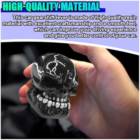 Skull Car Gear Shift Knob, Big Tooth Gear Stick Shifter Knob - Image 4