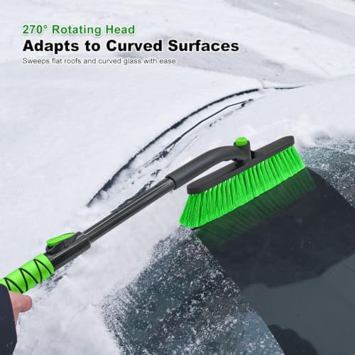 SEAAES Car Ice Scraper and Brush, Extendable Snow Brush - Image 6