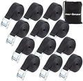 Cartman 1 in x 12 ft Lashing Straps, 12 Pack, 600 lb Break Strength by CARTMAN