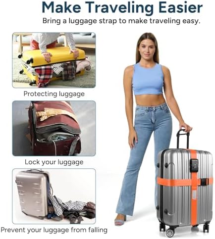 Travel Inspira TSA Approved Luggage Strap Heavy Duty Suitcase Belt - Image 5