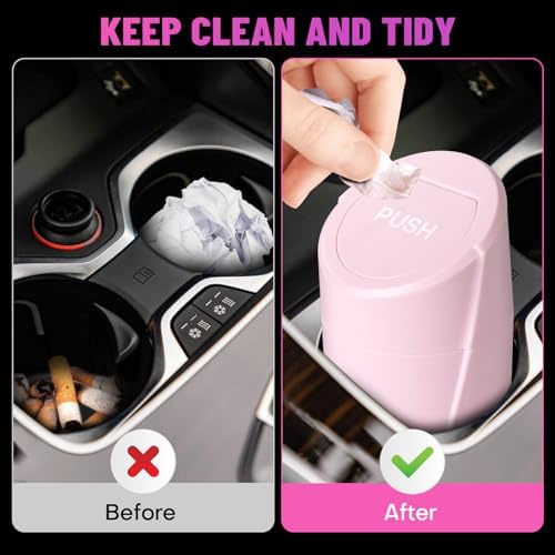Car Trash Can Bin with Lid - Image 2