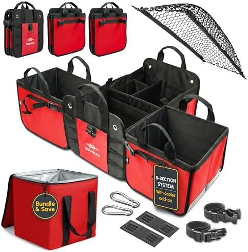 5-Section Trunk Organizer with Cooler, Extra Large by DURABLEZ