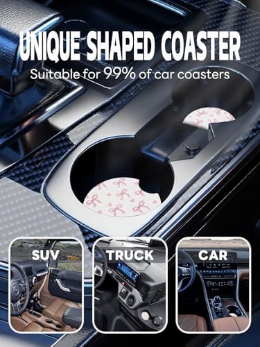 WOCOCN Car Coasters, Cup Holder Coasters - Image 6