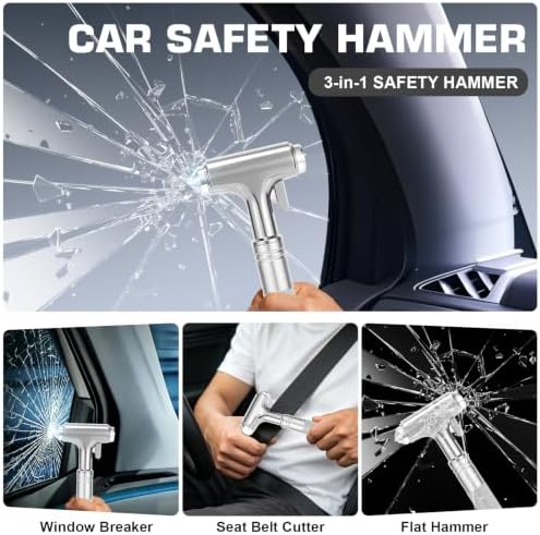Window Breaker, Car Emergency Escape Hammer - Image 3