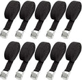 10 Pack Lashing Straps 16ft x 1" Tie Down Straps Cam Buckle Straps Heavy Duty by LISHINE