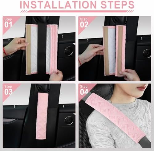 JUSTTOP 2-Pack Universal Car Shoulder Strap Pads Cover - Image 5
