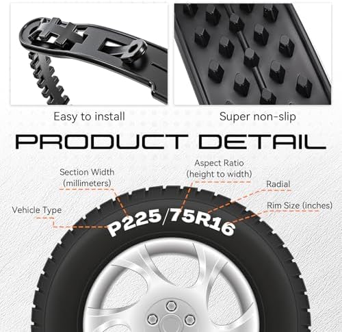 BBTO 20 Pcs TPU Snow Tire Chains Emergency Anti Skid Straps - Image 3