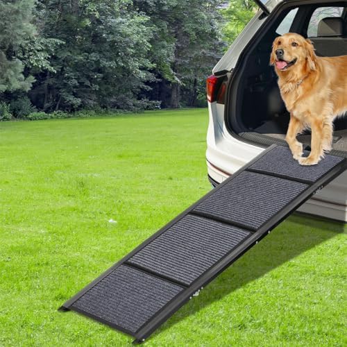 GaliGali Dog Ramp for Car Portable Folding Pet Stair 62" Long & 17.3" Wide - Image 6