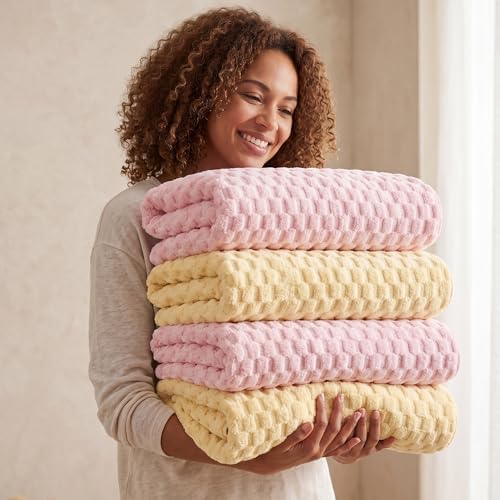 REDKISS 4 Pack Microfiber Bath Towels, Quick Dry, Super Soft - Image 3