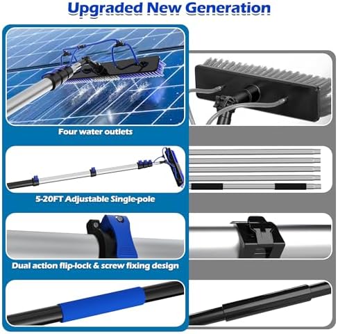 25 FT Reach Solar Panel Cleaning Brush Kit - Image 6