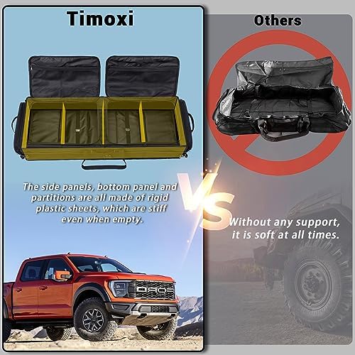 Foldable Truck Under Seat Storage Organizer Removable Dividers Fit F150 - Image 2